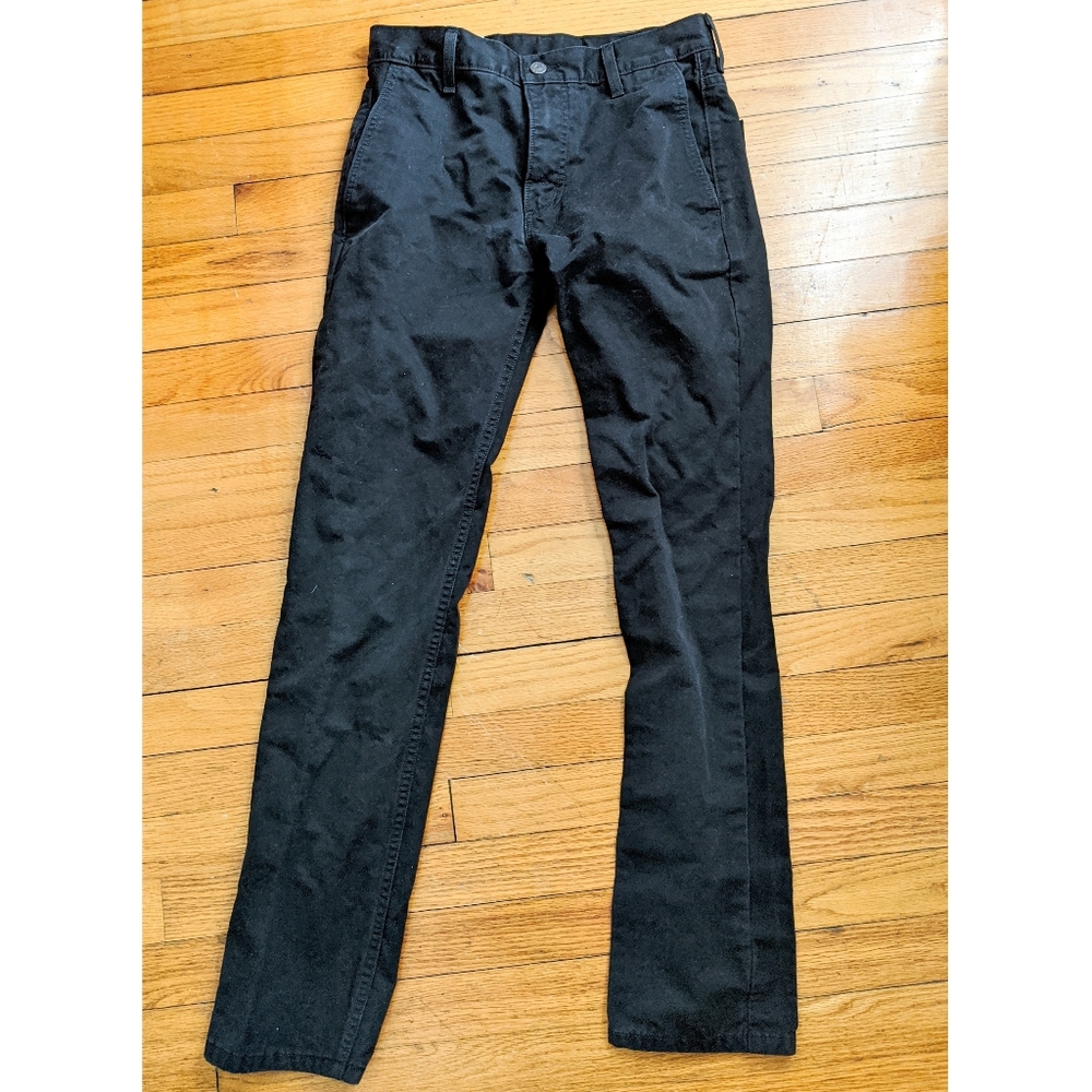 Levi's Men's Black Straight Leg Jeans 29x30 EUC